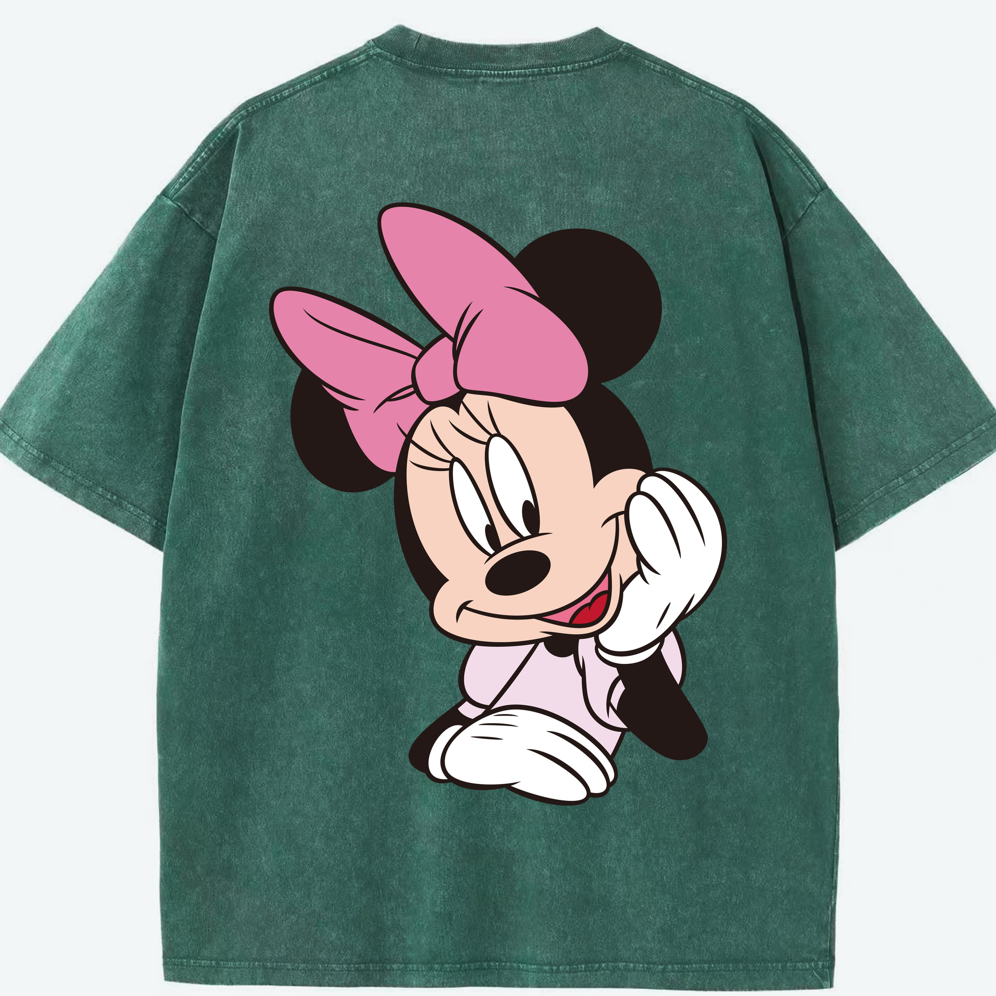 （画像用） ミッキーマウス Mickey Mouse 綿100% ヴィンテージ風 半袖Tシャツ（背面プリント）